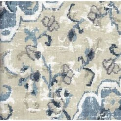 HomePop Traditional Fabric Swoop Arm Accent Chair In Antiqued Blue -Chair Promotion Store 2439051 7 L