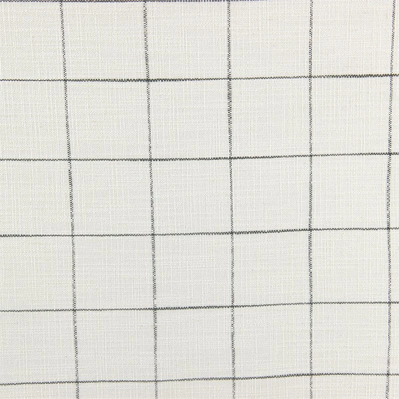 HomePop Wood And Fabric Windowpane Pattern Swoop Arm Accent Chair In White 9 HomePop Wood And Fabric Windowpane Pattern Swoop Arm Accent Chair In White - Image 9