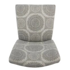 HomePop 38" Traditional Fabric Parsons Dining Chairs In Blue Finish (Set Of 2) -Chair Promotion Store 2439163 5 L