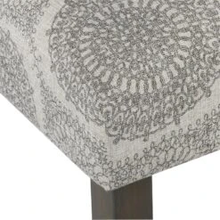 HomePop 38" Traditional Fabric Parsons Dining Chairs In Blue Finish (Set Of 2) -Chair Promotion Store 2439163 7 L