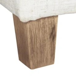 HomePop Cole Square Transitional Wood And Fabric Storage Ottoman In Blue -Chair Promotion Store 2439248 7 L