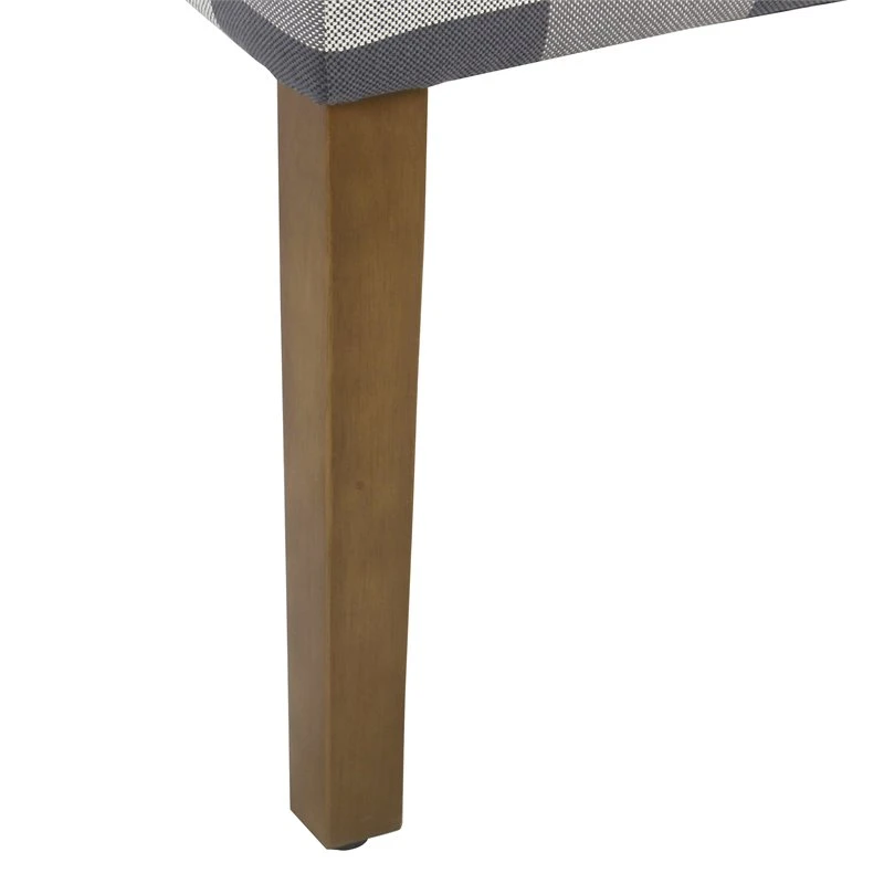 HomePop 38.5" Fabric Plaid Pattern Parsons Dining Chairs In Black (Set Of 2) 19 HomePop 38.5" Fabric Plaid Pattern Parsons Dining Chairs In Black (Set Of 2) - Image 19