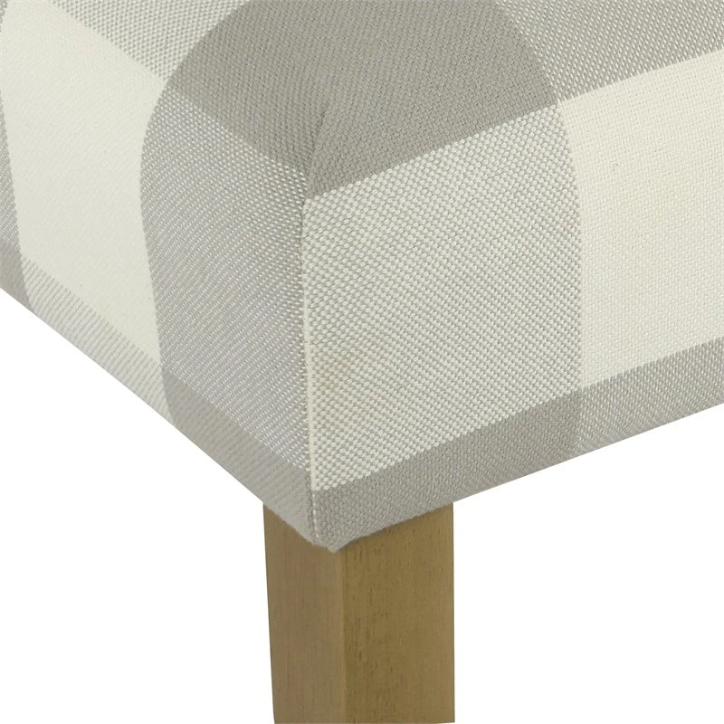 HomePop 38.5" Fabric Plaid Pattern Parsons Dining Chairs In Black (Set Of 2) 9 HomePop 38.5" Fabric Plaid Pattern Parsons Dining Chairs In Black (Set Of 2) - Image 9