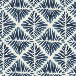 HomePop Cole Round Transitional Wood And Fabric Storage Ottoman In Blue -Chair Promotion Store 2439276 3 L