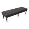 HomePop Layla Traditional Wood And Fabric Tufted Bench In Natural/Pink