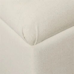 HomePop Ainsley Traditional Fabric Button Tufted Storage Bench In Cream Finish -Chair Promotion Store 2439359 6 L