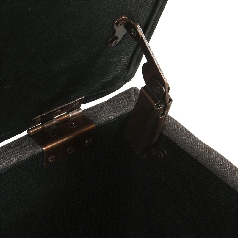 HomePop Ainsley Traditional Fabric Button Tufted Storage Bench In Light Blue 18 HomePop Ainsley Traditional Fabric Button Tufted Storage Bench In Light Blue - Image 18