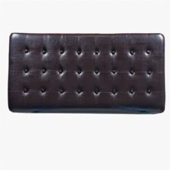 HomePop Traditional Faux Leather Large Storage Bench In Brown 27 HomePop Traditional Faux Leather Large Storage Bench In Brown -Chair Promotion Store 2439486 5 L