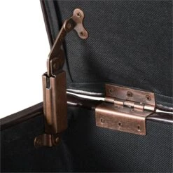 HomePop Traditional Faux Leather Large Storage Bench In Brown 31 HomePop Traditional Faux Leather Large Storage Bench In Brown -Chair Promotion Store 2439486 9 L