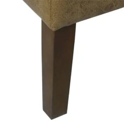 HomePop Square Transitional Wood And Vegan Faux Leather Ottoman In Light Brown 13 HomePop Square Transitional Wood And Vegan Faux Leather Ottoman In Light Brown -Chair Promotion Store 2507399 5 L