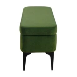 HomePop 17.5" Large Modern Sustainable Woven Fabric Storage Bench In Gray 37 HomePop 17.5" Large Modern Sustainable Woven Fabric Storage Bench In Gray -Chair Promotion Store 2573861 3 L