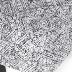 HomePop Square Transitional Velvet & Wood Storage Ottoman In Multi-Color -Chair Promotion Store 2675943 6 L