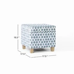 HomePop Square Transitional Fabric Storage Ottoman In Multi-Color 21 HomePop Square Transitional Fabric Storage Ottoman In Multi-Color -Chair Promotion Store 2675944 10 L