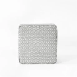 HomePop Square Transitional Fabric Storage Ottoman In Light Gray -Chair Promotion Store 2675945 4 L