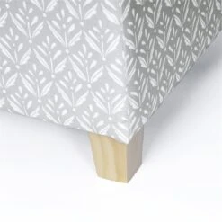 HomePop Square Transitional Fabric Storage Ottoman In Light Gray -Chair Promotion Store 2675945 6 L