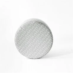 HomePop Round Transitional Fabric Storage Ottoman In Light Gray -Chair Promotion Store 2675948 3 L