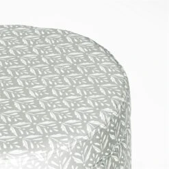 HomePop Round Transitional Fabric Storage Ottoman In Light Gray -Chair Promotion Store 2675948 6 L