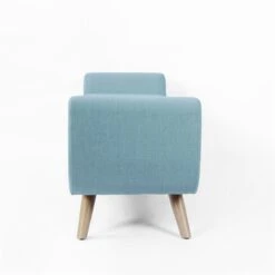 HomePop 17" Seat Height Modern Fabric & Wood Storage Bench In French Blue 16 HomePop 17" Seat Height Modern Fabric & Wood Storage Bench In French Blue -Chair Promotion Store 2675952 4 L