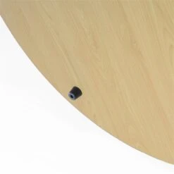 HomePop Round Modern Fabric & Wood Storage Ottoman In Light Gray -Chair Promotion Store 2675956 6 L