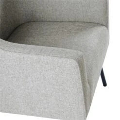HomePop 20.9" Seat Height Modern Fabric Accent Chair In Gray -Chair Promotion Store 2675965 5 L