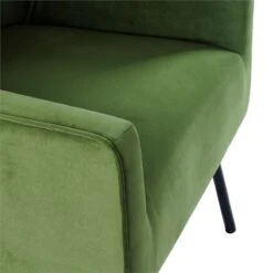 HomePop 20.9" Seat Height Modern Velvet Accent Chair In Green -Chair Promotion Store 2675967 5 L