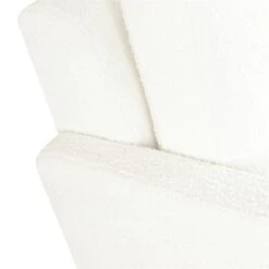 HomePop 20.5" Seat Height Traditional Fabric Accent Chair In Cream -Chair Promotion Store 2675969 6 L