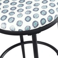 HomePop 24.5" Modern Metal & Fabric Upholstered Counter Stool In Multi-Color -Chair Promotion Store 2675973 3 L