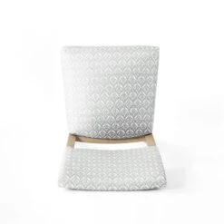 HomePop 20.5" Traditional Fabric Dining Chair In Light Gray (Set Of 2) -Chair Promotion Store 2675978 5 L