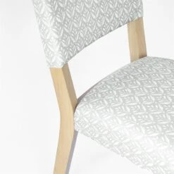 HomePop 20.5" Traditional Fabric Dining Chair In Light Gray (Set Of 2) -Chair Promotion Store 2675978 6 L