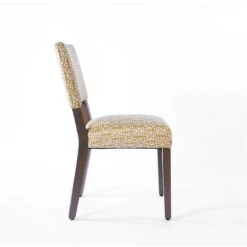 HomePop 20.5" Traditional Fabric Dining Chair In Golden Yellow (Set Of 2) -Chair Promotion Store 2675980 4 L