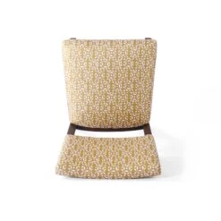 HomePop 20.5" Traditional Fabric Dining Chair In Golden Yellow (Set Of 2) -Chair Promotion Store 2675980 5 L