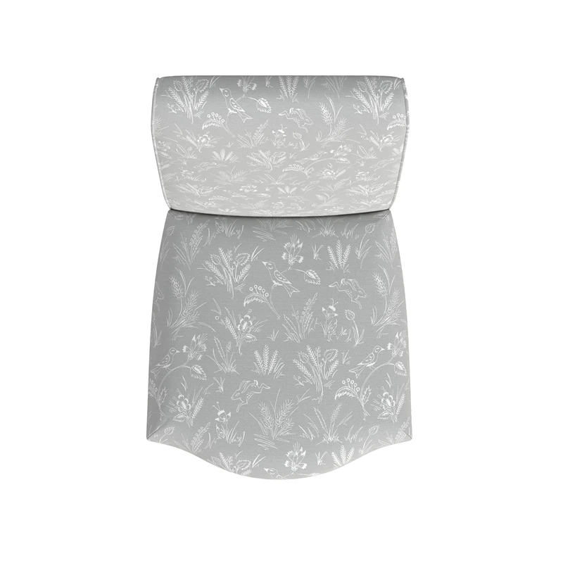 HomePop 20" Fabric Dining Chair In Gray Floral With Animal Motifs (Set Of 2) 7 HomePop 20" Fabric Dining Chair In Gray Floral With Animal Motifs (Set Of 2) - Image 7