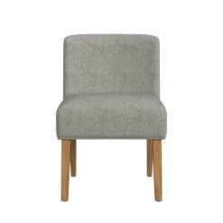 HomePop 20" Transitional Fabric Upholstered Dining Chair In Gray/Honey Oak 15 HomePop 20" Transitional Fabric Upholstered Dining Chair In Gray/Honey Oak -Chair Promotion Store 2762584 2 L