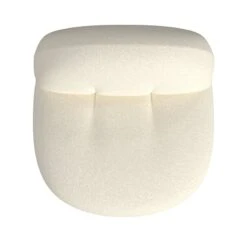 HomePop Modern Sherpa Fabric Armless Swivel Chair In Creamy White -Chair Promotion Store 2762591 5 L