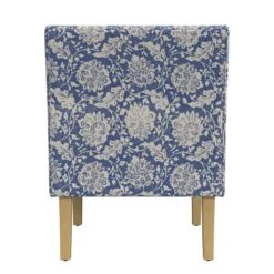 HomePop Classic Fabric Swoop Arm Chair In Light Blue Floral Print -Chair Promotion Store 2762593 5 L
