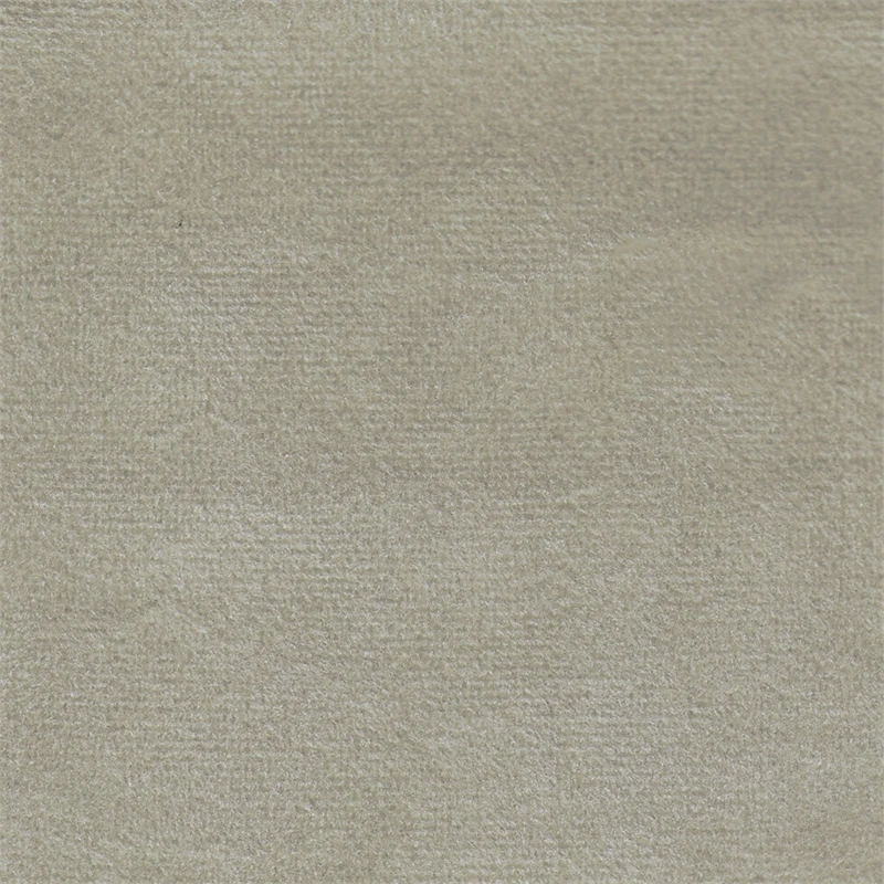 HomePop 17" Transitional Round Fabric Storage Ottoman In Fawn Gray 4 HomePop 17" Transitional Round Fabric Storage Ottoman In Fawn Gray - Image 4