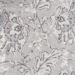 HomePop Classic Fabric Swoop Arm Chair In Linen Blue Artistic Floral Print -Chair Promotion Store 2762603 7 L