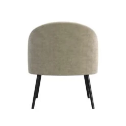 HomePop Modern Velvet & Metal Accent Chair In Taupe And Black -Chair Promotion Store 2762606 5 L