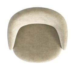 HomePop Modern Velvet & Metal Accent Chair In Taupe And Black -Chair Promotion Store 2762606 6 L