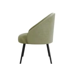 HomePop Modern Velvet & Metal Accent Chair In Light Sage Green And Black -Chair Promotion Store 2762607 3 L