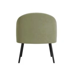 HomePop Modern Velvet & Metal Accent Chair In Light Sage Green And Black -Chair Promotion Store 2762607 5 L
