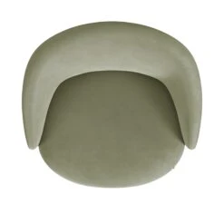 HomePop Modern Velvet & Metal Accent Chair In Light Sage Green And Black -Chair Promotion Store 2762607 6 L