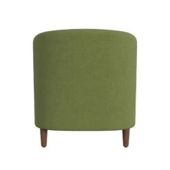 HomePop Traditional Fabric Modern Barrel Accent Chair In Olive Green -Chair Promotion Store 2762609 4 L