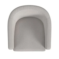 HomePop Traditional Fabric Modern Barrel Accent Chair In Taupe -Chair Promotion Store 2762611 5 L