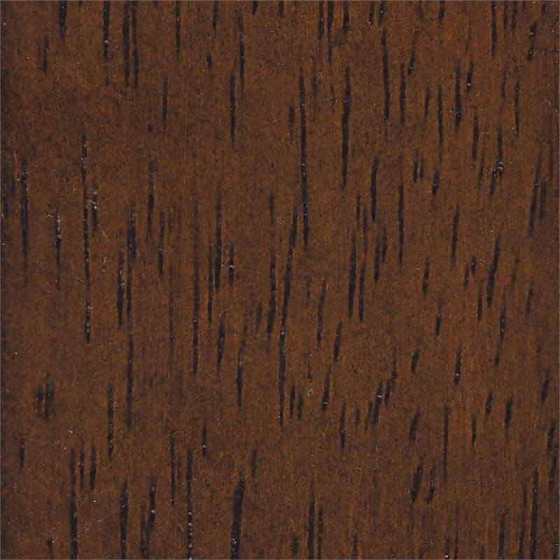 HomePop 25" Square Fabric Counter Stool In Gray & Dark Walnut 3 HomePop 25" Square Fabric Counter Stool In Gray & Dark Walnut - Image 3