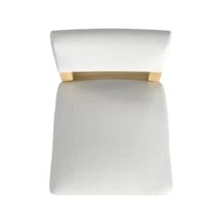 HomePop 26" Open Back Fabric Counter Stool In White And Natural -Chair Promotion Store 2762616 5 L