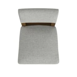 HomePop 26" Open Back Fabric Counter Stool In Gray And Walnut 16 HomePop 26" Open Back Fabric Counter Stool In Gray And Walnut -Chair Promotion Store 2762619 5 L