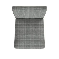 HomePop 25" Classic Upholstered Fabric Counter Stool In Gray Mini Grid Pattern 11 HomePop 25" Classic Upholstered Fabric Counter Stool In Gray Mini Grid Pattern -Chair Promotion Store 2762621 5 L