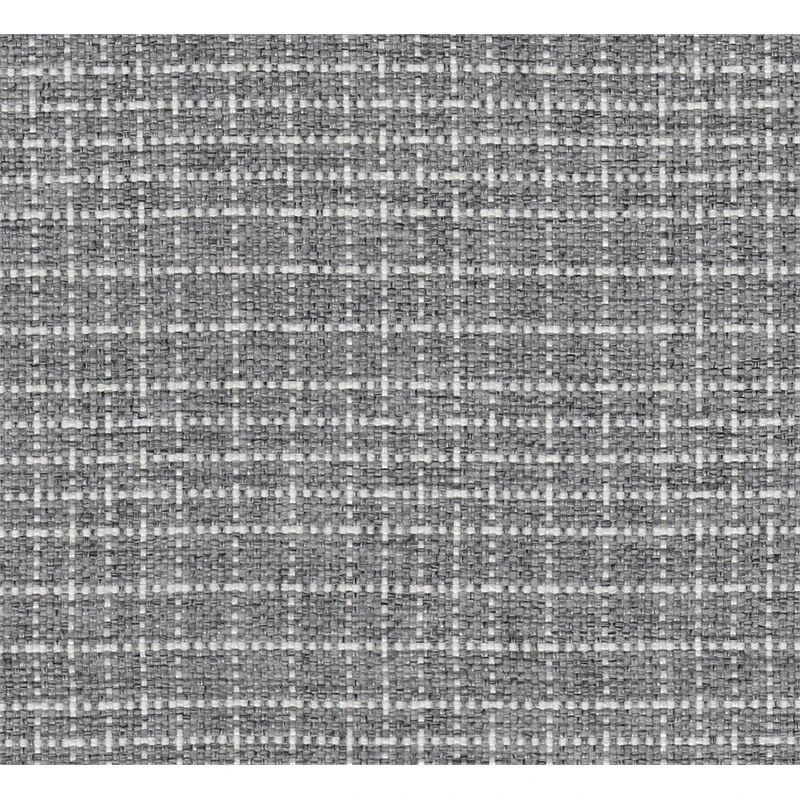 HomePop 25" Classic Upholstered Fabric Counter Stool In Gray Mini Grid Pattern 5 HomePop 25" Classic Upholstered Fabric Counter Stool In Gray Mini Grid Pattern - Image 5