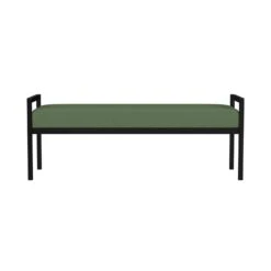 HomePop 17" Transitional Metal & Fabric Sherpa Bench In Loden Green 14 HomePop 17" Transitional Metal & Fabric Sherpa Bench In Loden Green -Chair Promotion Store 2762625 3 L